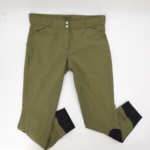 Dover Saddlery Breeches Womens 34 Olive Full Seat Equestrian Riding Pants